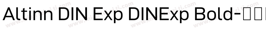 Altinn DIN Exp DINExp Bold字体转换